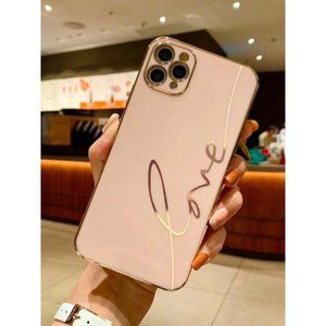 iPhone 12 Pro max/13 Pro Max Case Love Letters Anti-Fall Shockproof Cute